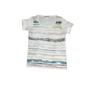 Gerard Darel striped Short Sleeves size 1 Round Neck Coastal Preppy Summer